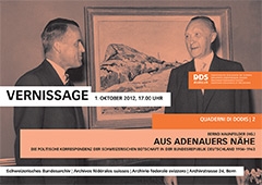 Il Consigliere federale Max Petitpierre ed il Cancelliere Konrad Adenauer, 1951