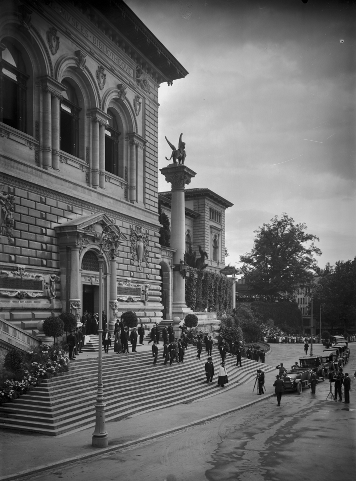 Palais de Rumine, 24. Juli 1923, © André Kern MHL Palais de Rumine, 24. Juli 1923, © André Kern MHL
